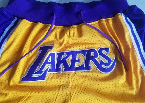 Los Angeles 1996-97 Retro Classics Basketball Club Shorts - Image 2