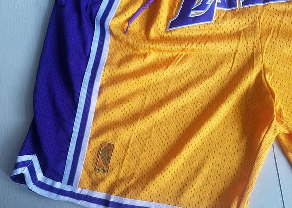 Los Angeles 1996-97 Retro Classics Basketball Club Shorts - Image 3