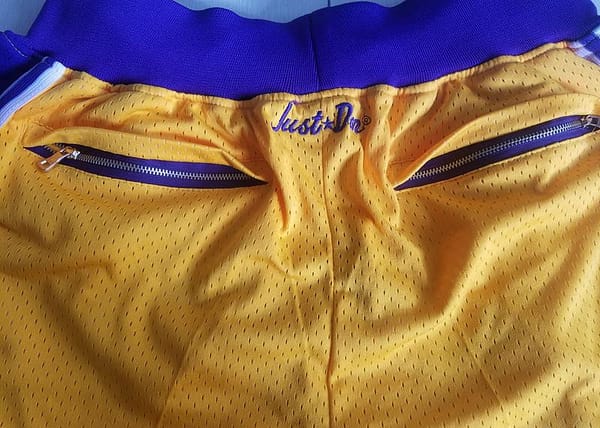 Los Angeles 1996-97 Retro Classics Basketball Club Shorts - Image 5
