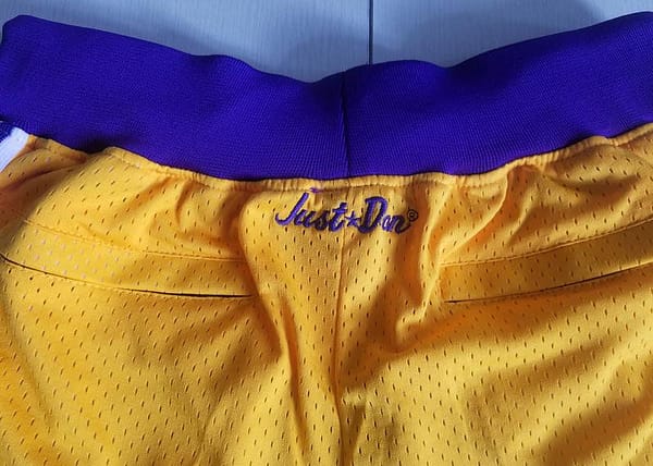 Los Angeles 1996-97 Retro Classics Basketball Club Shorts - Image 6