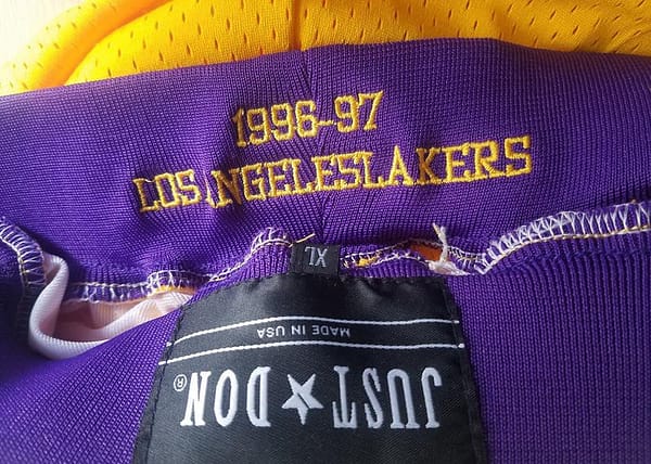 Los Angeles 1996-97 Retro Classics Basketball Club Shorts - Image 7
