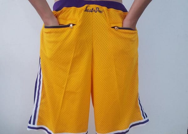 Los Angeles 1996-97 Retro Classics Basketball Club Shorts - Image 9