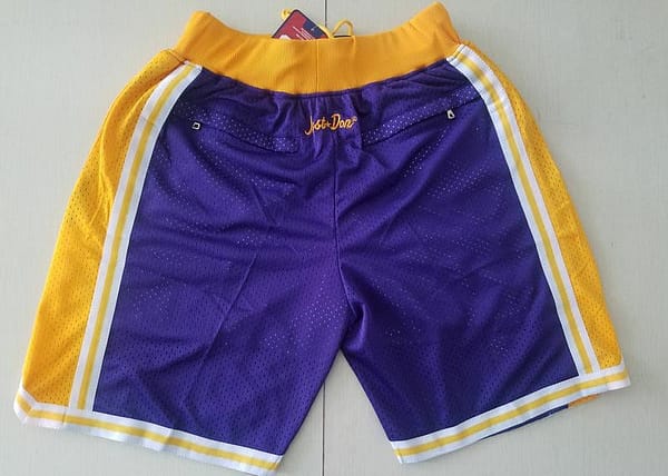 Los Angeles 1996-97 Retro Classics Basketball Club Shorts - Image 3