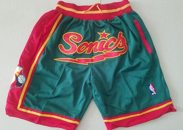 Seattle 1995-96 Throwback Classics Basketball Team Shorts