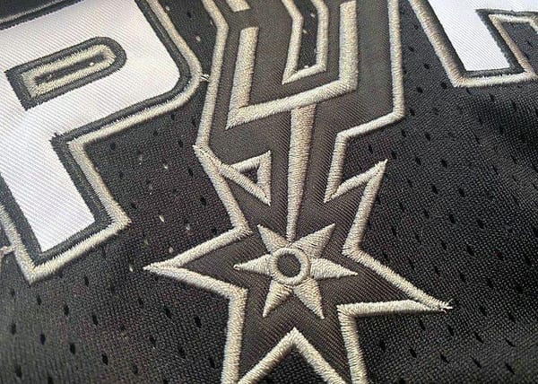 Men's Tim Duncan Black Retro Classic Team Jersey - Image 10