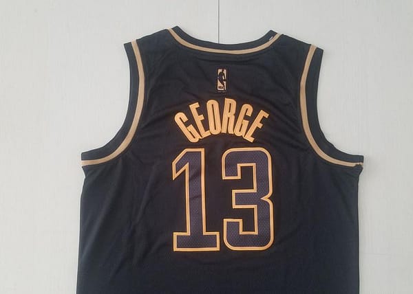 Paul George 13 Black Golden Edition Jersey - Image 5