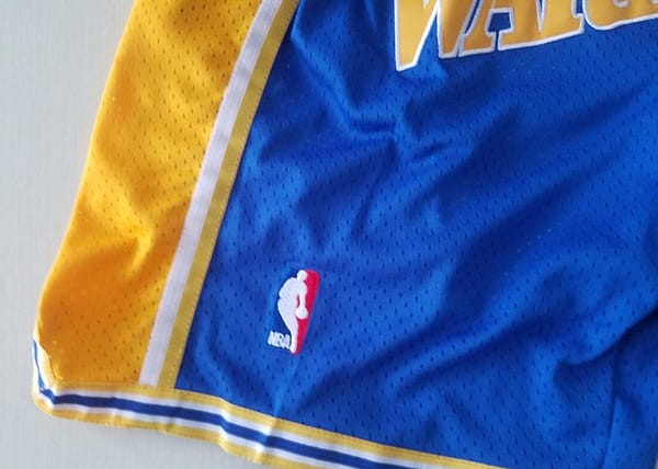 Golden State 1995-96 Throwback Classics Basketball Team Shorts - Image 5