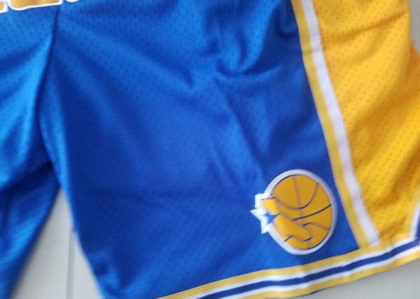 Golden State 1995-96 Throwback Classics Basketball Team Shorts - Image 8