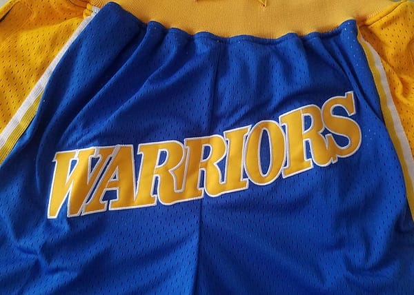 Golden State 1995-96 Throwback Classics Basketball Team Shorts - Image 9