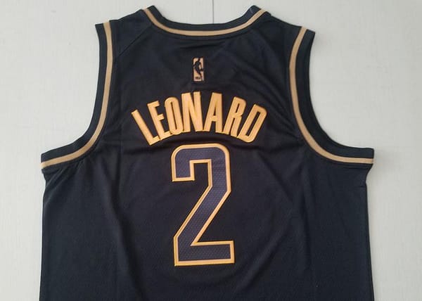Kawhi Leonard 2 Black Golden Edition Jersey - Image 5