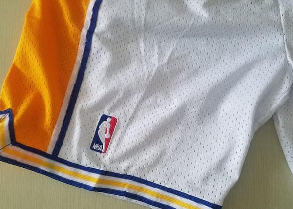 Golden State 1995-96 Throwback Classics Basketball Team Shorts - Image 4