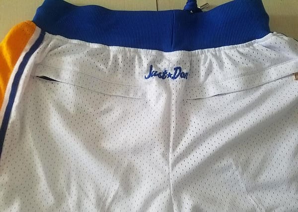 Golden State 1995-96 Throwback Classics Basketball Team Shorts - Image 6