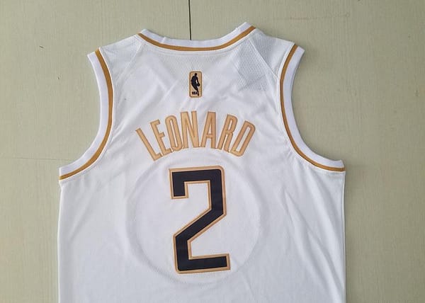Kawhi Leonard 2 White Golden Edition Jersey - Image 5