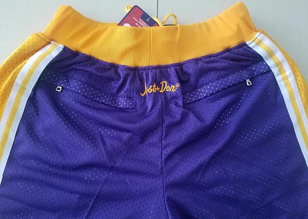 Los Angeles 1996-97 Retro Classics Basketball Club Shorts - Image 4