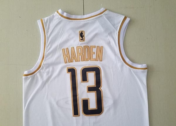 James Harden 13 White Golden Edition Jersey - Image 5