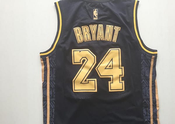 Kobe Bryant 24 Black Golden Edition Jersey - Image 2