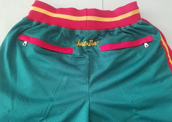 Seattle 1995-96 Throwback Classics Basketball Team Shorts - Image 9
