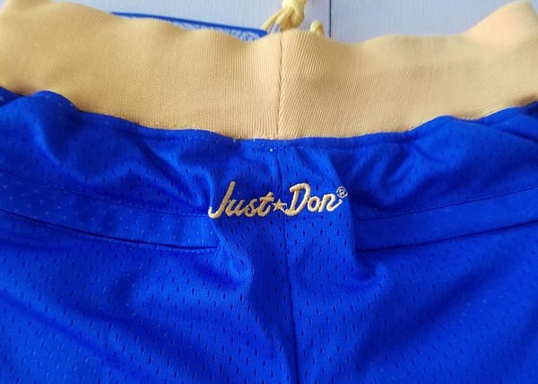 Golden State 1995-96 Throwback Classics Basketball Team Shorts - Image 3