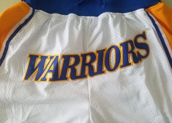 Golden State 1995-96 Throwback Classics Basketball Team Shorts - Image 2