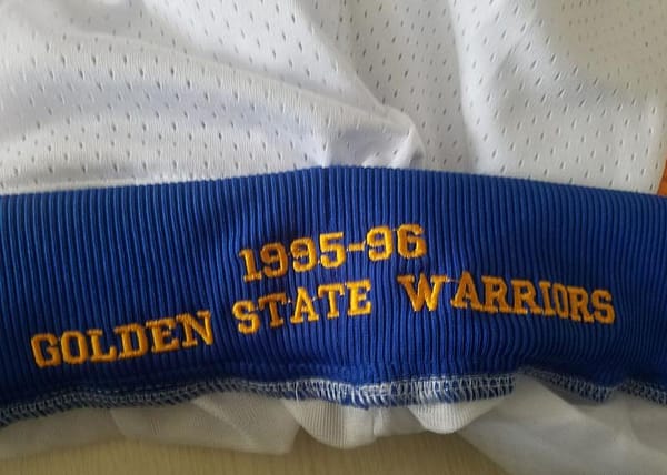 Golden State 1995-96 Throwback Classics Basketball Team Shorts - Image 9