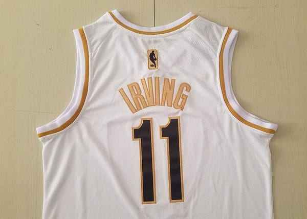 Kyrie Irving 11 White Golden Edition Jersey - Image 5