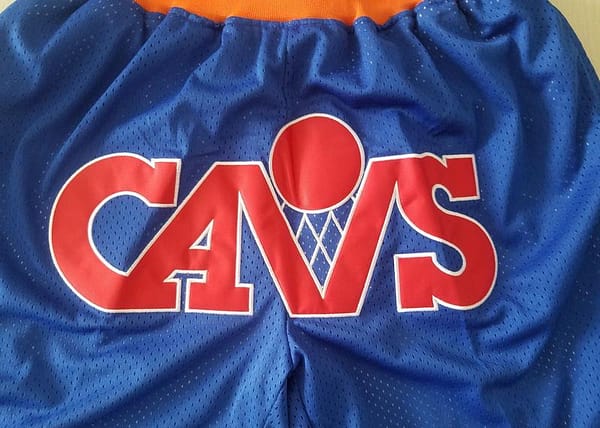 Cleveland 1988-89 Throwback Classics Basketball Team Shorts - Image 2