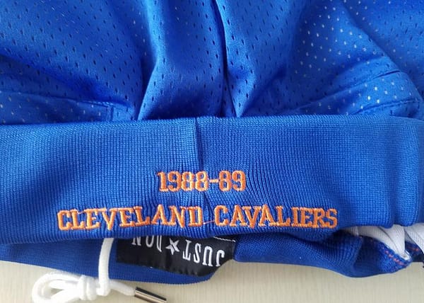 Cleveland 1988-89 Throwback Classics Basketball Team Shorts - Image 8