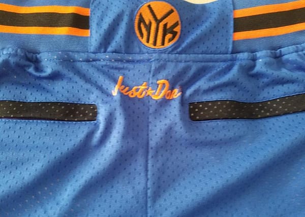New York 1996-97 Throwback Classics Basketball Team Shorts - Image 4