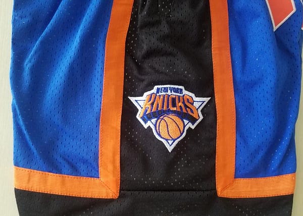 New York 1996-97 Throwback Classics Basketball Team Shorts - Image 9