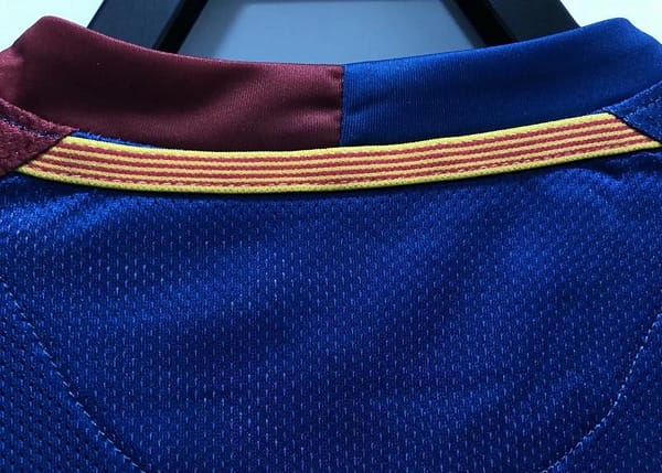 Retro 08/09 Barcelona Home Champions Version Soccer Jersey - Image 2