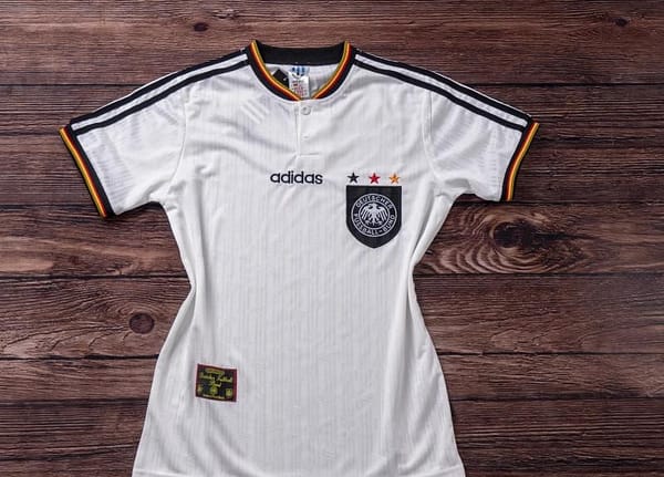 Retro 1996 Germany Home Soccer Jersey - Image 6