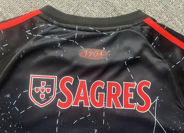 24/25 Kids Benfica Away Black Jersey - Image 3