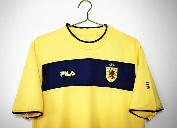 Retro 2012 Scotland Away Yellow Jersey - Image 3