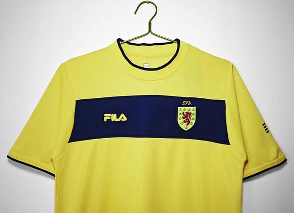 Retro 2012 Scotland Away Yellow Jersey - Image 8