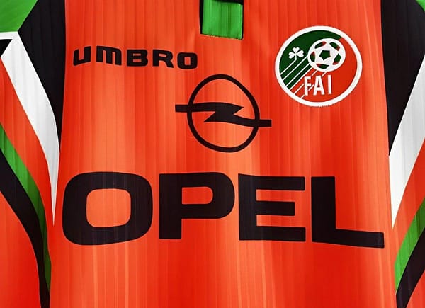 Retro 1997 Ireland Away Orange Jersey - Image 4