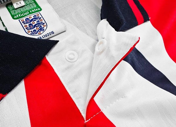 Retro 1992 England Home Jersey - Image 5