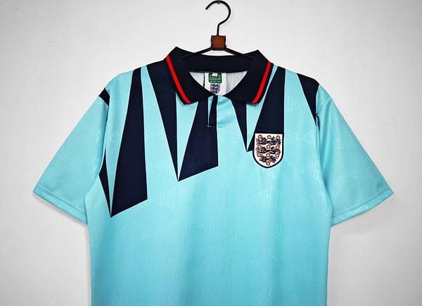 Retro 1992 England Third Blue Jersey - Image 3