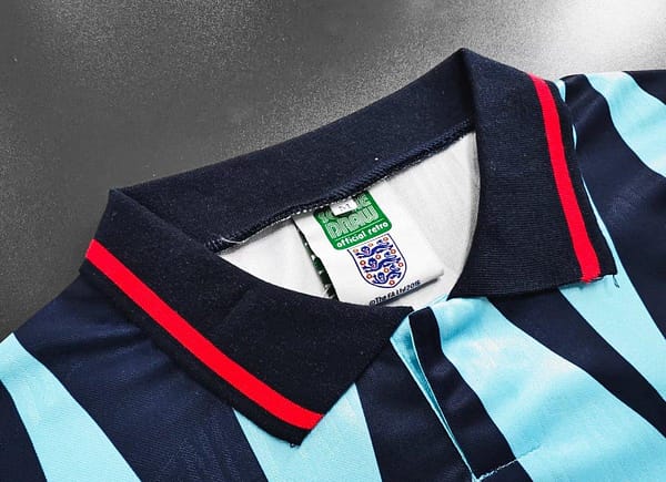 Retro 1992 England Third Blue Jersey - Image 4