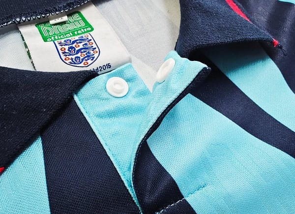 Retro 1992 England Third Blue Jersey - Image 6