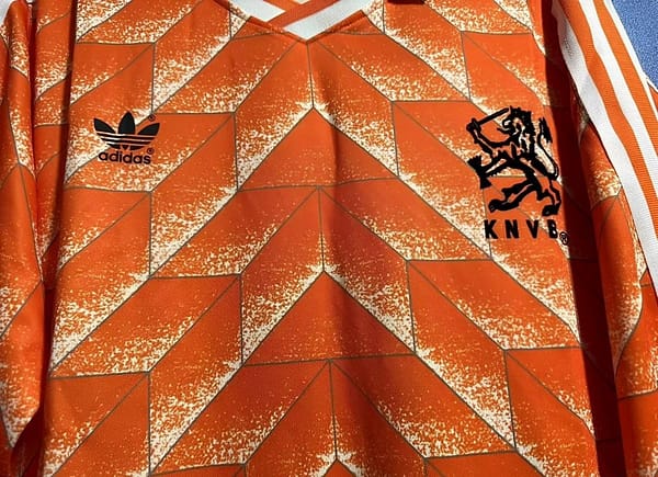 Retro 1988 Netherlands Home Long Sleeve Jersey - Image 2