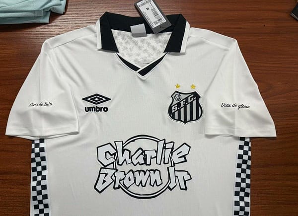 Retro 92/93 Santos Home Jersey - Image 2