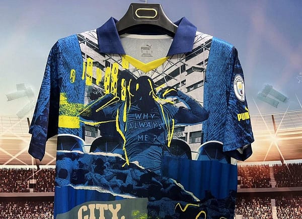25/26 Manchester City ftblNRGY Special Bright Aqua-Blazing Blue Jersey - Image 3