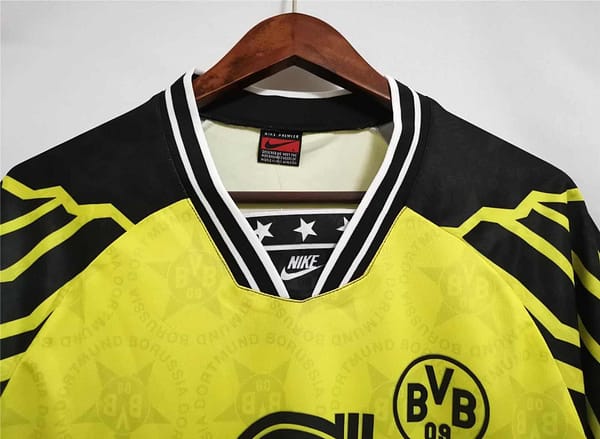 Retro 94/95 Borussia Dortmund Home Yellow Jersey - Image 2