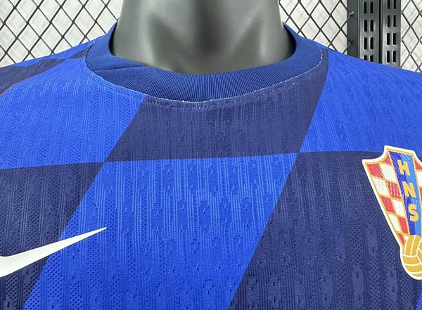 Player Version 2024 Croatia Away Blue Jersey - Image 4