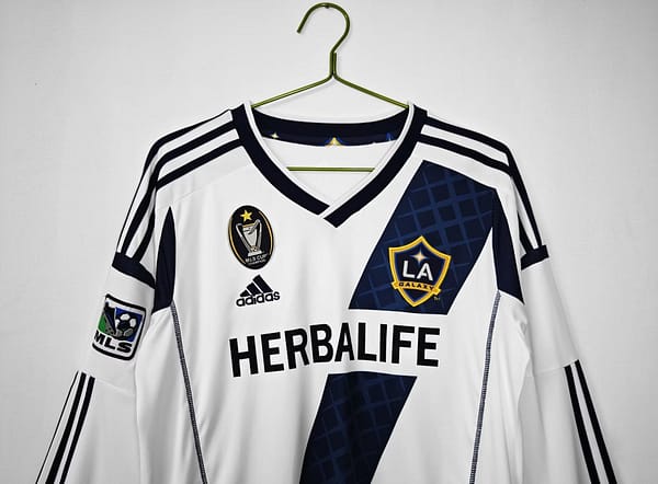 Retro 11-12 La Galaxy Home Long Sleeve Jersey - Image 4