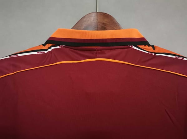 Retro 98 99 AS Roma Home Jersey - Image 5