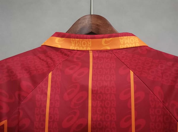 Retro 96 97 AS Roma Home Jersey - Image 3