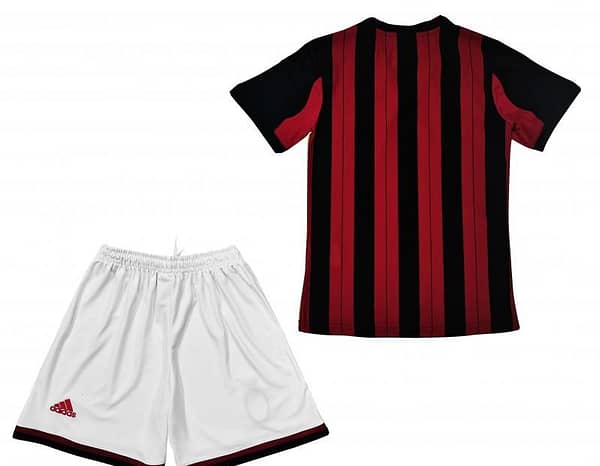 Retro Kids 2013/14 AC Milan Home Soccer Jersey - Image 9