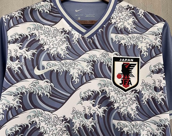2024Japan Blue The Great Wave off Kanagawa Concept Training Jersey - Image 4