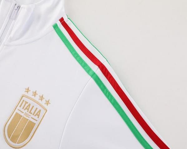 24/25 Italy White Full Zipper Jacket +Long Pants - Image 4